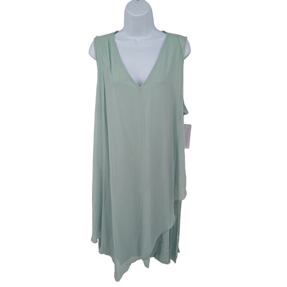 NEW Soft Surroundings Amalfi Dress Sea Mist 1X NWT Flowy Sleeveless - Picture 1 of 5